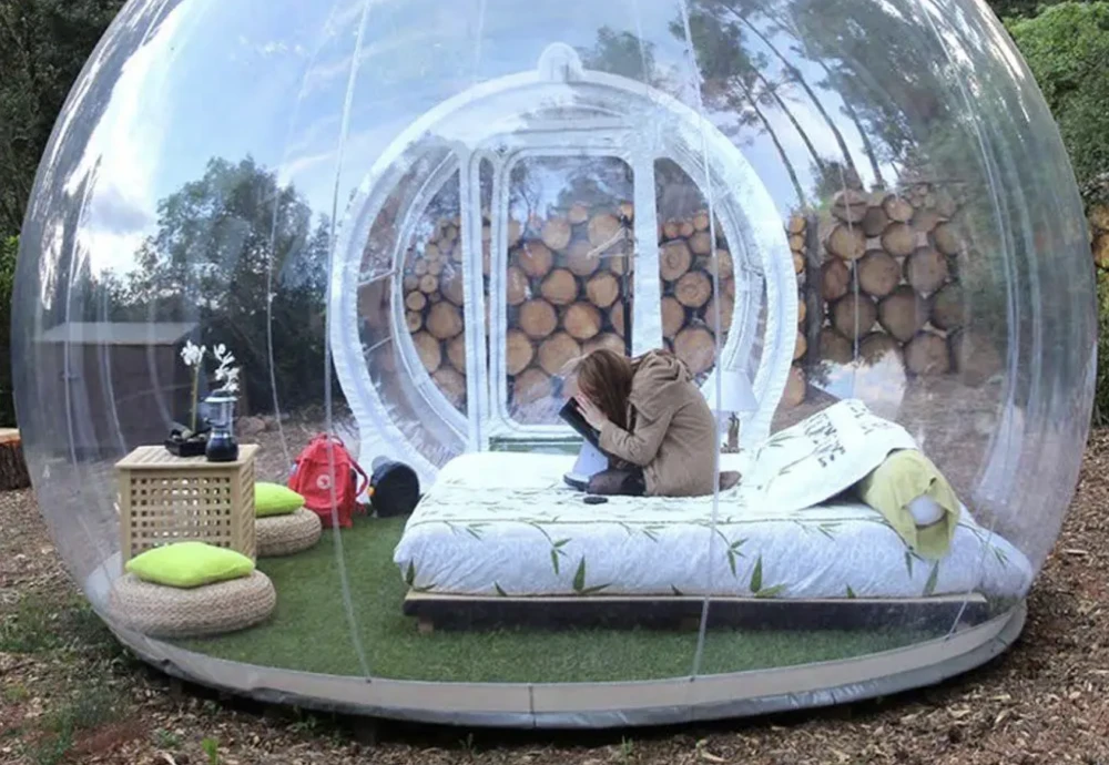 inflatable crystal bubble tent